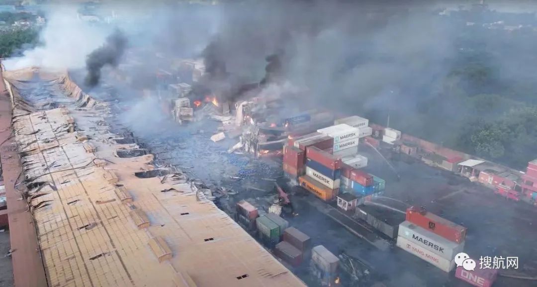突發(fā)！一集裝箱堆場(chǎng)爆炸起火，49人遇難1000多個(gè)貨柜被燒毀！經(jīng)濟(jì)損失或超1億美元
