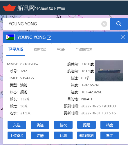 麻煩了！30萬噸級VLCC擱淺在天然氣管道上，已4天了！