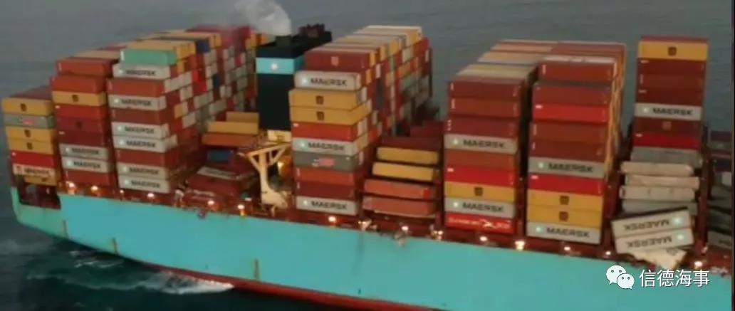 墜箱750個(gè)后，Maersk Essen輪抵達(dá)墨西哥